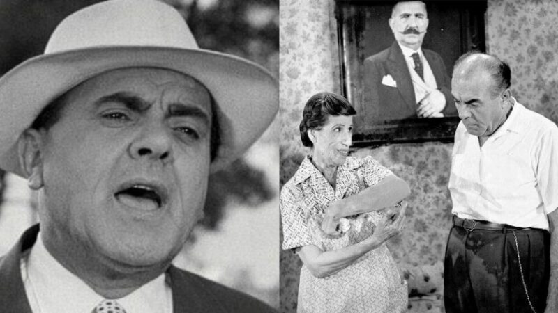 Σπάνια φωτογραφία από το 1959: Β.Αυλωνίτης και Ο.Μακρής μαζί στο Θέατρο